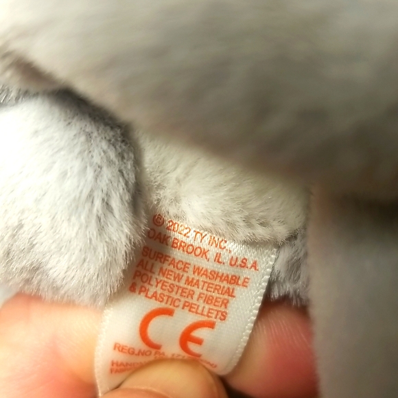 Ty Beanie Bellies Collection Morgan Grey Kitty 2022 - Picture 9 of 10